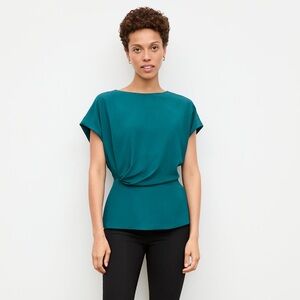 3495 NEW M.M. Lafleur NWT The Nejvi Top Eco Soft Wave Mineral Blue Medium M